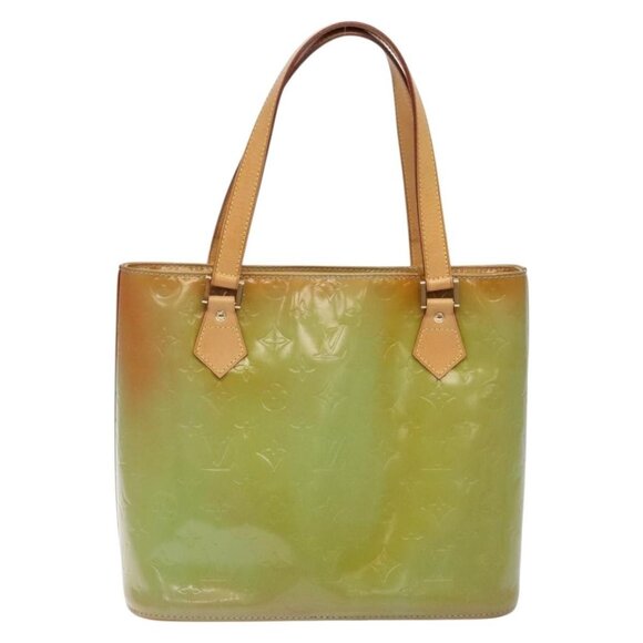 LOUIS VUITTON Monogram Vernis Houston Hand Bag Baby Blue M91005 LV Auth 132764 - Picture 2 of 16